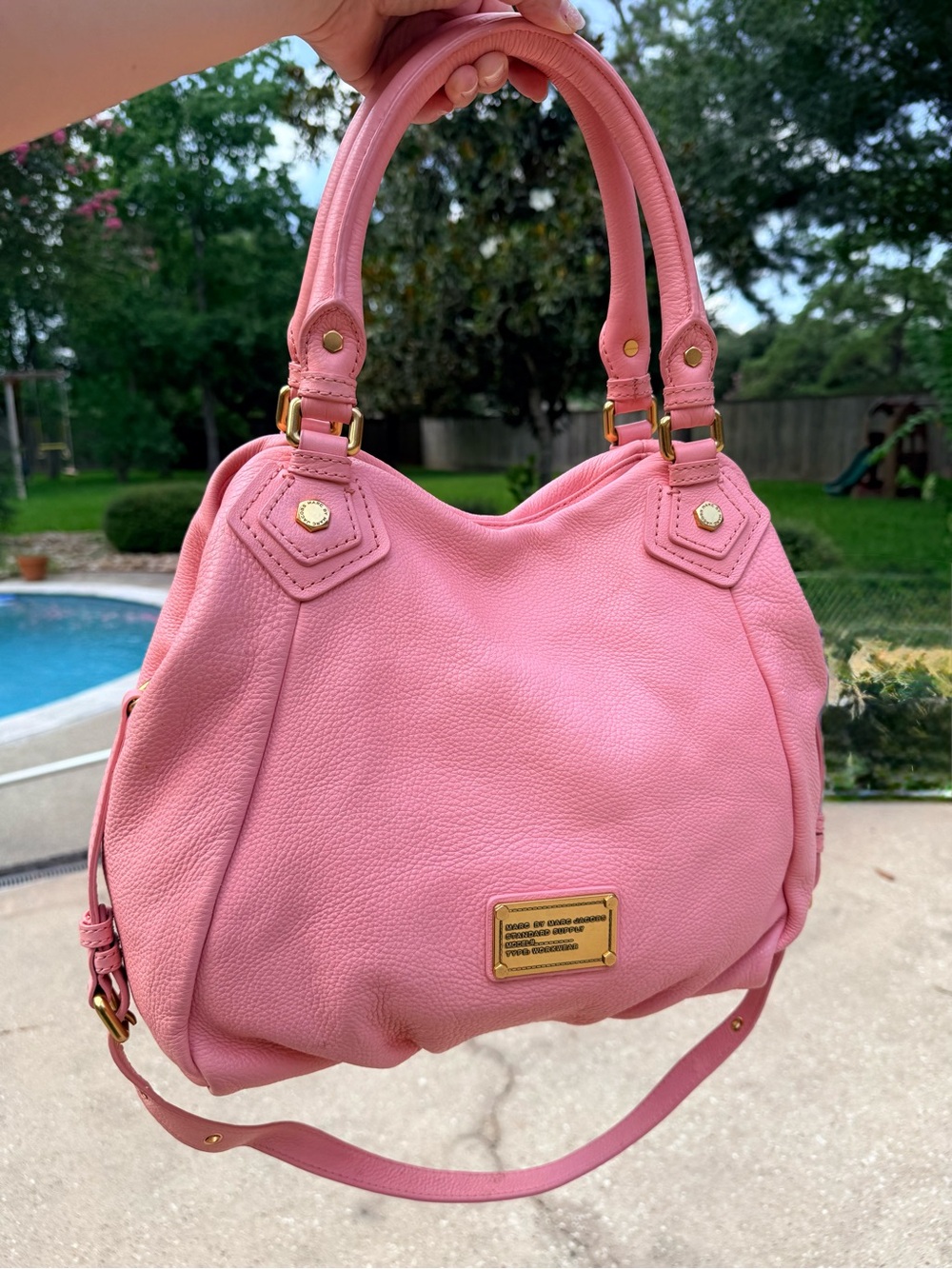 Marc by Marc Jacobs Apricot Rose Pink Leather Shoulder with Strap